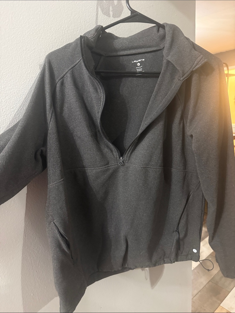 Layer 8 women’s Black Half-Zip Sweater Jacket